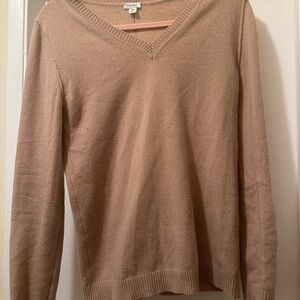 Cuyana Cashmere Wool Sweater in Soft Tan size small